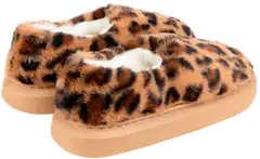 TEX naisten leopardikuvioiset kotitossut I989887 - BEIGE - 2