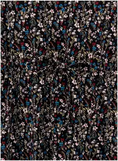 House naisten neulosmekko 218H042436 - black small flower - 3