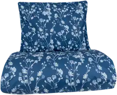 Xtra pussilakanasetti Berry 150 x 210 + 55 x 65 cm sininen - 1