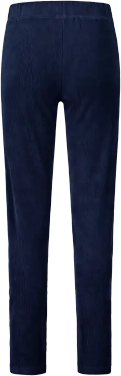 House naisten samettiset ribbileggingsit Velour leg - NAVYBLAZER - 2