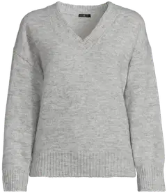 House naisten neule Fluffy-V - L.grey melange - 2