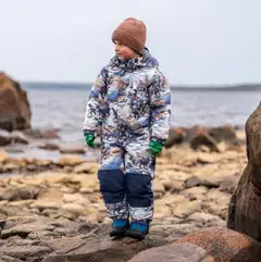 HC Outwear lasten vedenpitävä toppahaalari Kola - Navy - 4