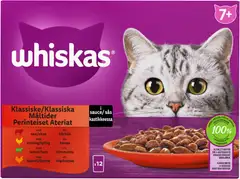 Whiskas 7+ Perinteiset Ateriat kastikkeessa (12 x 85 g) - 1