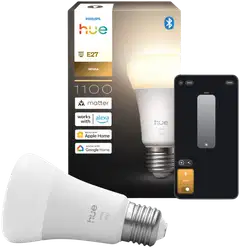 Philips Hue LED-lamppu 9.5W A60 E27 2700K 1100LM valkoinen - 2