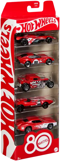 Hot Wheels -Pikkuautot 5 Kpl Mattel 80Th - 2