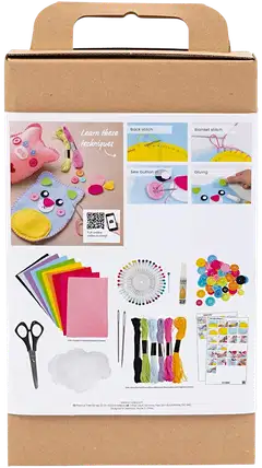 Lasten askartelupakkaus ompelu, nallet - 3