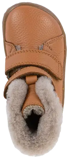 Froddo lasten lampaanvillavuorellinen talvipaljasjalkakenkä Furry Boot - COGNAC - 6