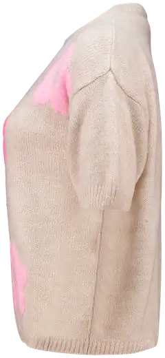 Hailys naisten neule sk fl44owi unf-3372 - beige/pink flower - 2