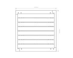Hiekkalaatikko kannella 22x100x100cm - 3
