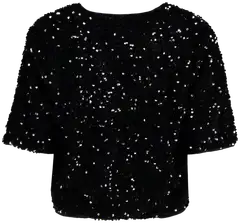 Hailys naisten jakku Li44v - Black glitter - 3