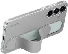 Samsung s25+ suojakuori standing grip case gray/mint - 4