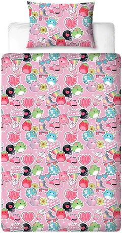Lasten pussilakanasetti Squishmallows 150x210+50x60 cm - 1