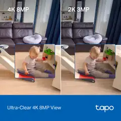 TP-Link Tapo C260 PAN/TILT AI -valvontakamera sisäkäyttöön - 6