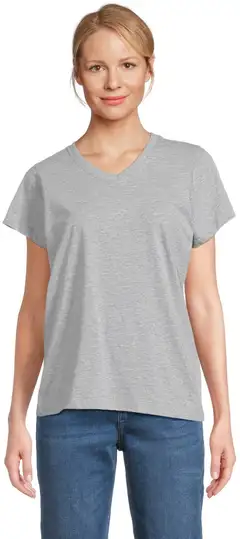 House naisten t-paita Veronica-J - Lt.grey melange - 1