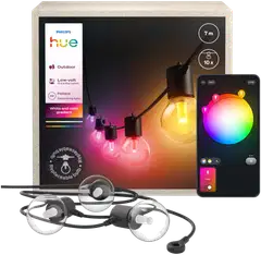 Philips Hue Festavia Globe -valosarja ulkokäyttöön 7 m - 1