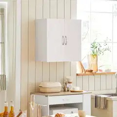 SoBuy seinäkaappi valkoinen FRG231-W - 3