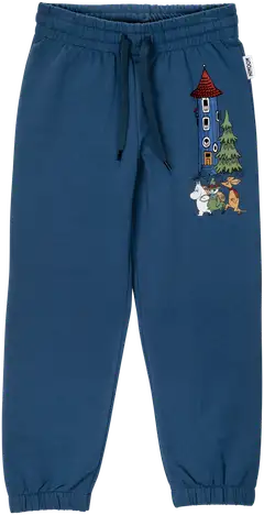 Martinex Muumi lasten collegehousut Muumitalo 589570 - tummansininen - 1