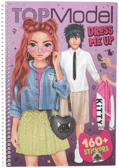 TOPModel tarrakirja Dress Me Up iso REBEL KITTY - 1