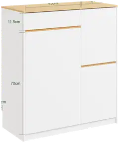 SoBuy keittiökaappi valkoinen FSB111-WN - 3
