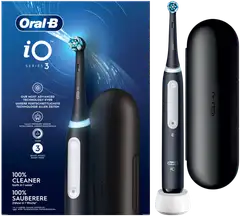 Oral-B iO 3S Black -Sähköhammasharja Braun-tekniikalla + matkakotelo - 1