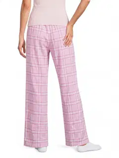 Actuelle naisten flanellihousut 212A382612 - Red check - 3
