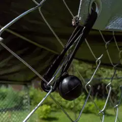 Trekker koira-aitaus katoksella 3x3 m harmaa - 7