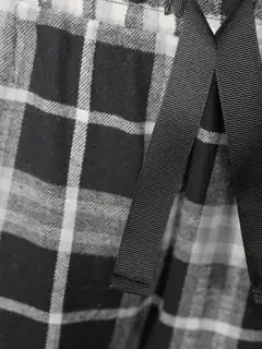 WKLY. naisten flanelliyöhousut 212W382649 - Black check - 5