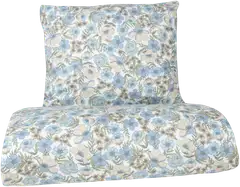 Xtra pussilakanasetti Amalfi 150x210 cm vaaleansininen-beige - 1