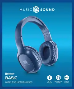 MusicSound Bluetooth sankakuulokkeet Basic sininen - 2