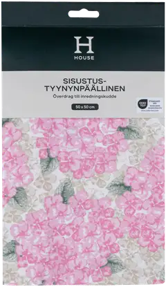 House sisustustyynynpäällinen Hydrangea 50x50 cm vaaleanpunainen - 2