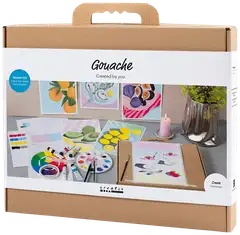 Aloituspakkaus guassimaalaukseen, Maalaukset, värilajitelma, 1pkk/ 1 pkt - 3