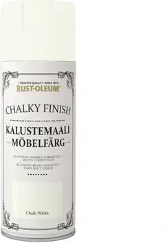 Rust-Oleum Chalky Finish 400ml kalustemaali spray valkoinen - 1