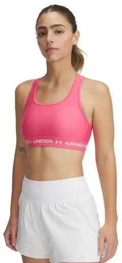 Under Armour Crossback Mid Bra liivitoppi 1361034 - Super Pink - 1