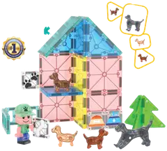 Magna-Tiles koirahoitola magneettinen rakennussarja 27 osaa - 2