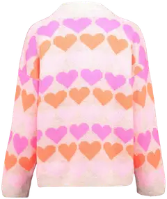 Hailys naisten neule Sa44nna UNF-3305 - beige/pink heart - 3