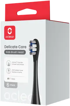 Oclean X Kids harjaspää musta 6 kpl C04000394 - 1
