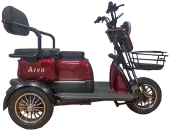 Arvo senioriskootteri p250 punainen - 6