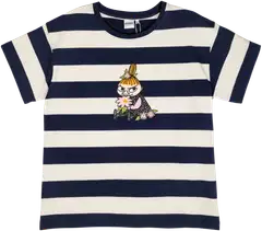 Muumi naisten t-paita Saimi Myy raita 592170 - tummansininen - 1