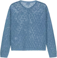 WKLY. naisten pitsineuletakki 213W000150 - Lt. Blue - 2