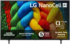 LG 55" 4K NanoCell Smart LED TV 55NANO80A6B - 1