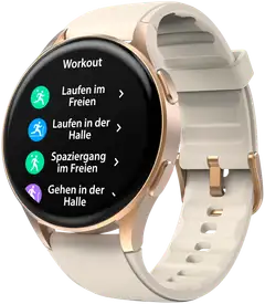 Hama Smart Watch 8900 älykello, GPS, AMOLED 1.32", IP68, kulta/beige - 7