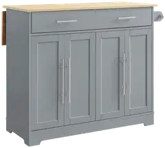 SoBuy keittiövaunu harmaa FKW129-HG - 1
