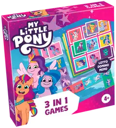 Tactic lautapeli My Little Pony 3 in 1 Lotto, Domino, Memo - 1