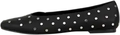 TEX naisten niittiballerinat I989725 - BLACK 1 - 3