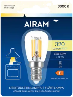 Airam LED T26 830 320lm E14 Liesituuletinlamppu - 2