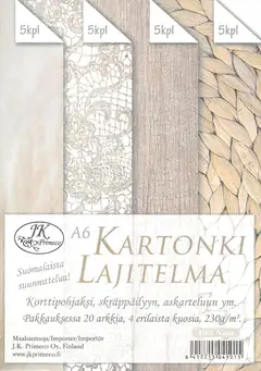 J.K. Primeco kartonkilajitelma A6 Natur 20 ark - 1