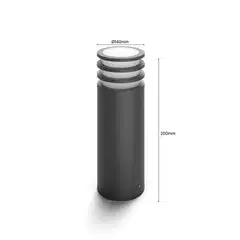 Philips Hue Lucca -pylväsvalaisin 8.1W 1000-20000K 1100LM anthracite - 3