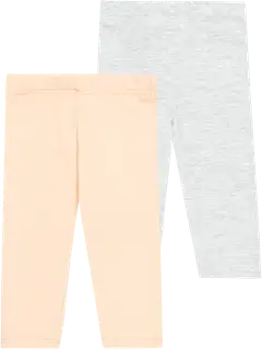 Ciraf vauvojen leggingsit 250B252918 2-pack - Smoke gray & Lt gray melange - 1