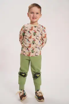 Muumi lasten collegehousut Hei Haisuli 591350 - VIHREÄ - 4