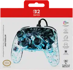 Turtle Beach peliohjain Switch 2 Afterglow Clear - 5
